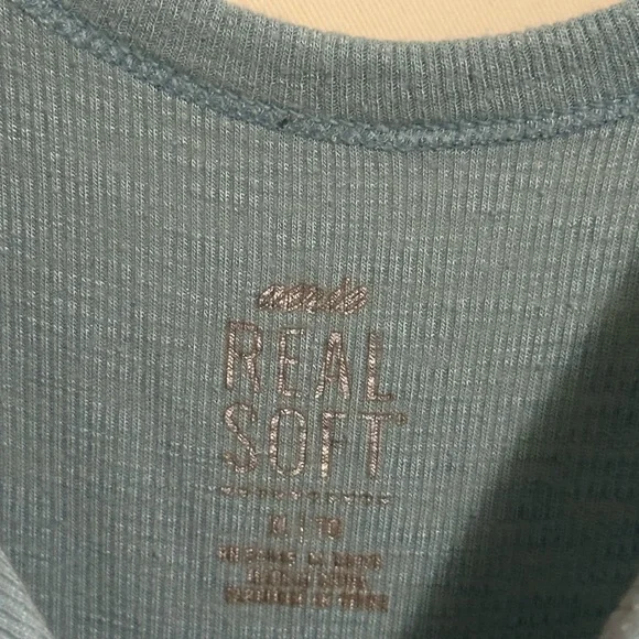 Arteries Very Soft Women's Sleeveless Ribbed Tank Top - Light Blue - Picture 2 of 3